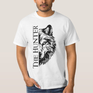 Das Unisex-T-Shirt The Hunter Wolf – Herren T-Shirt