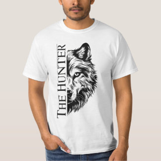 Das Unisex-T-Shirt The Hunter Wolf – Herren T-Shirt