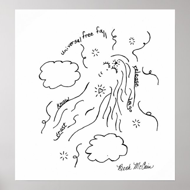 Das Universelle Free Fall Poster (Vorne)