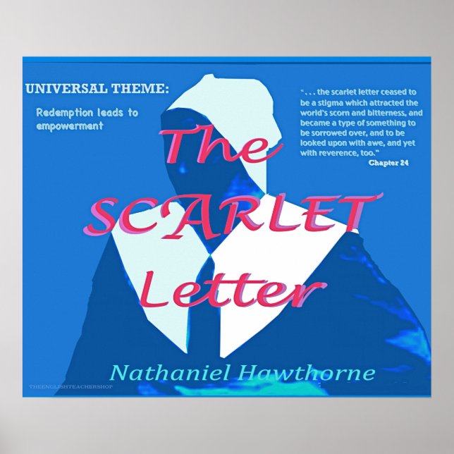 Das Universelle Thema des Scarlet Letter Poster (Vorne)