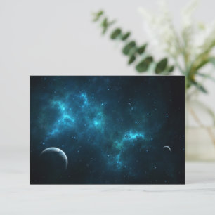 Das Universum Dankeskarte