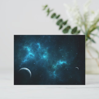 Das Universum Dankeskarte