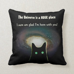 Das Universum ist ENORMES ~ niedliches schwarze Kissen