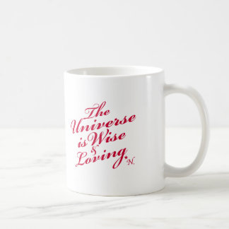 Das Universum ist kluge und liebevolle klassische Kaffeetasse