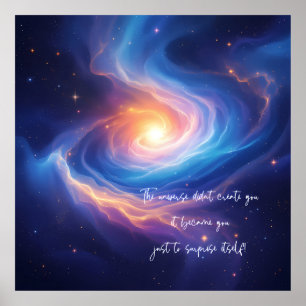 Das Universum wurde zu einer Überraschung! Poster