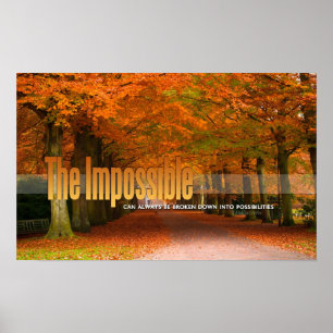 Das unmögliche motivierend Plakat