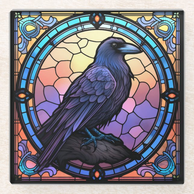 Das unscharfe, verkettete Glas Glasuntersetzer (Vorderseite)