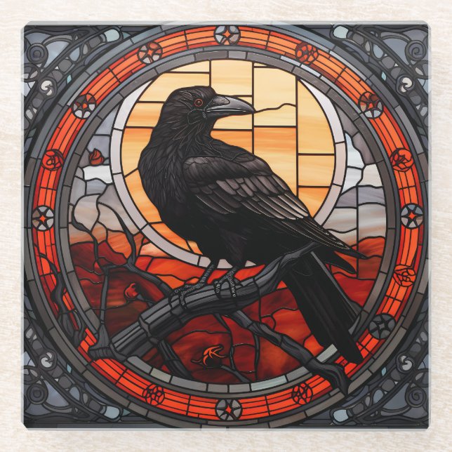 Das unscharfe, verkettete Glas Glasuntersetzer (Vorderseite)