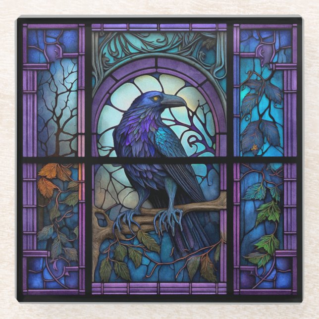 Das unscharfe, verkettete Glas Glasuntersetzer (Vorderseite)