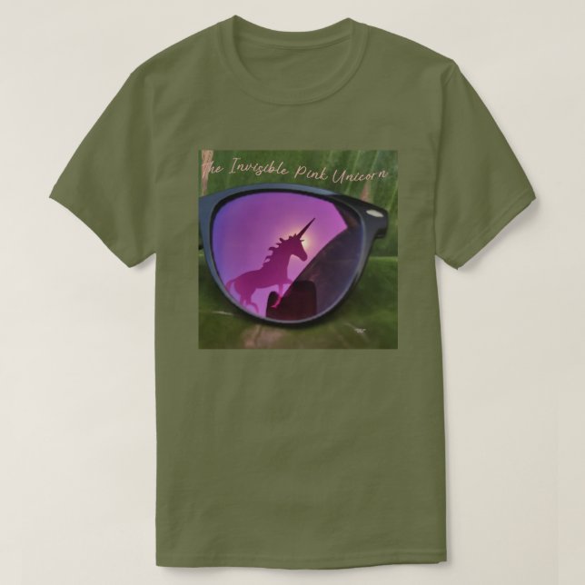 Das unsichtbare rosa Einhorn T-Shirt (Design vorne)