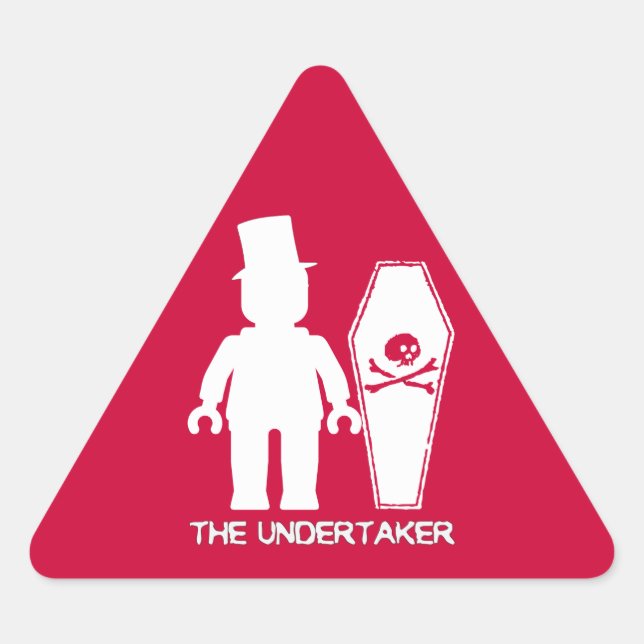 Das Unternehmen durch Anpassung meiner Minifig Dreieckiger Aufkleber (Vorderseite)