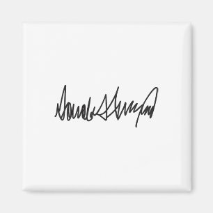 Das Unterschreiben Donald John Trump Magnet