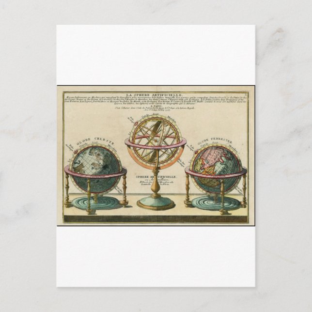 Das uralte Objekt des Astronomen, die Säulensphäre Postkarte (Vorderseite)