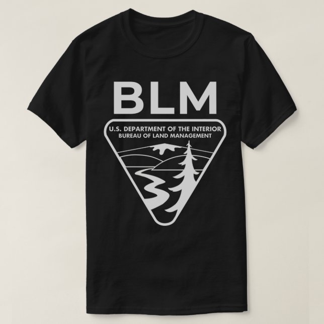 Das ursprüngliche BLM-Büro für Landbewirtschaftung T-Shirt (Design vorne)