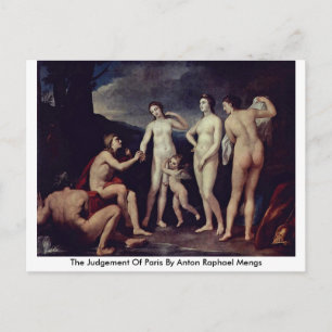 Das Urteil in Paris von Anton Raphael Mengs Postkarte