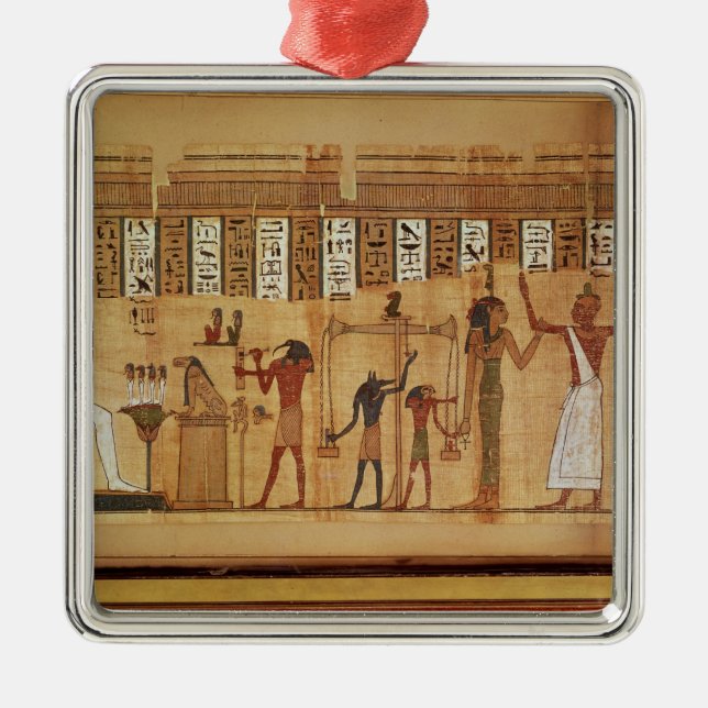 Das Urteil von Osiris, Detail Silbernes Ornament (Vorne)