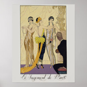Das Urteil von Paris, 1920-1930 (pochoir print) Poster