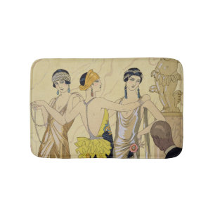 Das Urteil von Paris, 1920-30 (pochoir Druck) Badematte