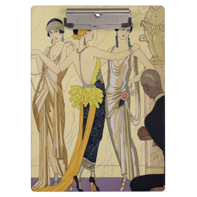 Das Urteil von Paris, 1920-30 (pochoir Druck) Klemmbrett (Vorderseite)