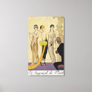 Das Urteil von Paris, 1920-30 (pochoir Druck) Leinwanddruck