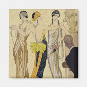 Das Urteil von Paris, 1920-30 (pochoir Druck) Magnet