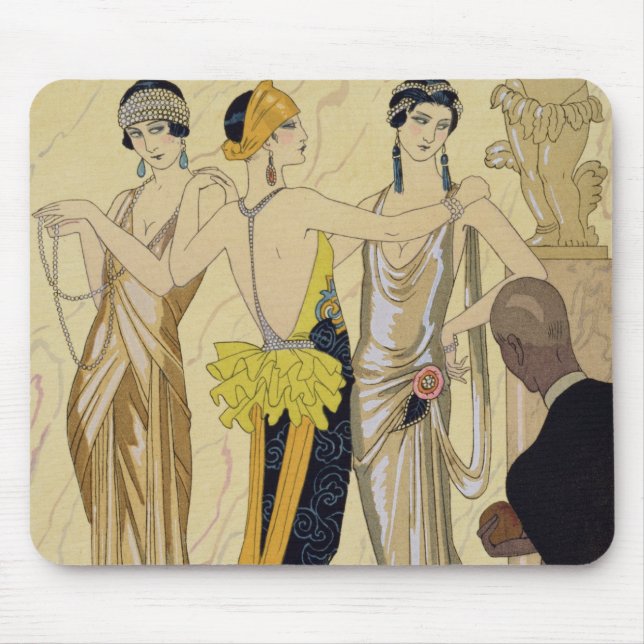 Das Urteil von Paris, 1920-30 (pochoir Druck) Mousepad (Vorne)