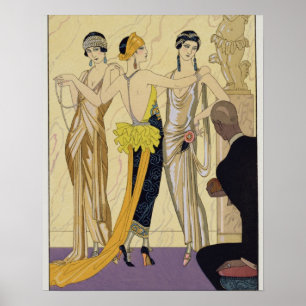 Das Urteil von Paris, 1920-30 (pochoir Druck) Poster
