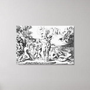 Das Urteil von Paris, nach RAPHAEL (Stich) Leinwanddruck
