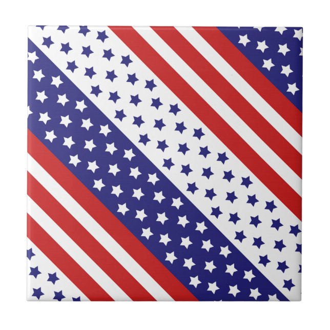 Das US Flagge Fliese (Vorderseite)
