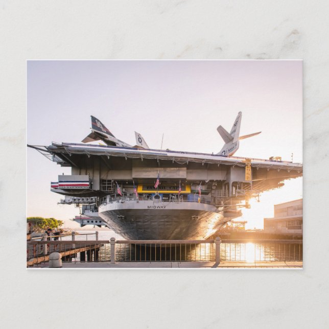 Das US Midway Museum Postkarte (Vorderseite)