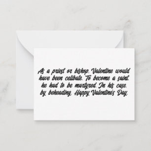 Das Valentinstag der Geschichte Mitteilungskarte