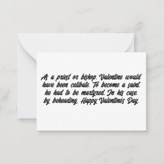 Das Valentinstag der Geschichte Mitteilungskarte