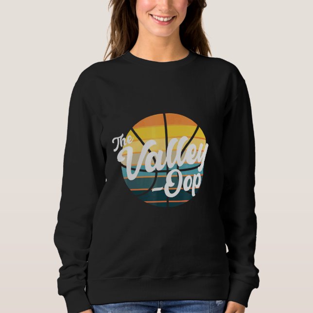 Das Valley Oop Basketball Phoenix Retro Sunset Bas Sweatshirt (Vorderseite)