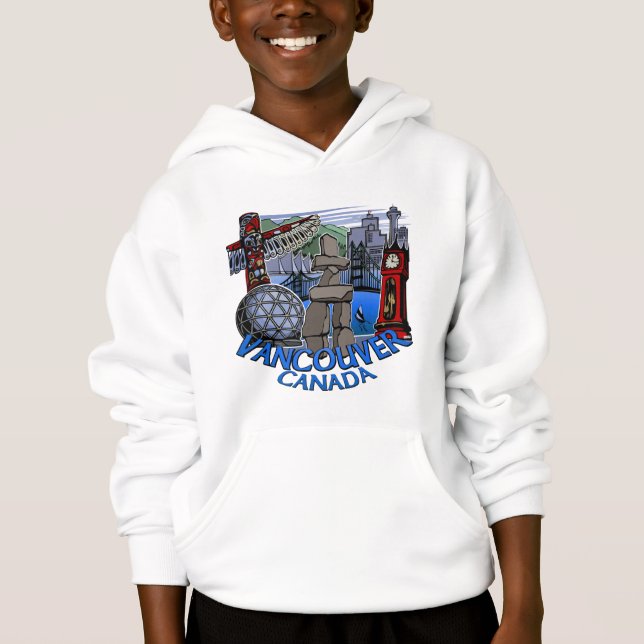 Das Vancouver-Andenkenhoodie-mit Kapuze Sweatshirt (Vorderseite)
