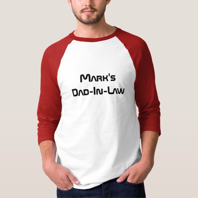 Das Vater-In-Gesetz des Kennzeichens T-Shirt (Vorderseite)