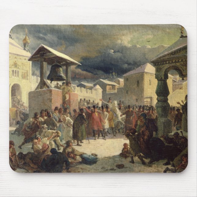 Das Veche in der Republik von Novgorod, 1861 Mousepad (Vorne)