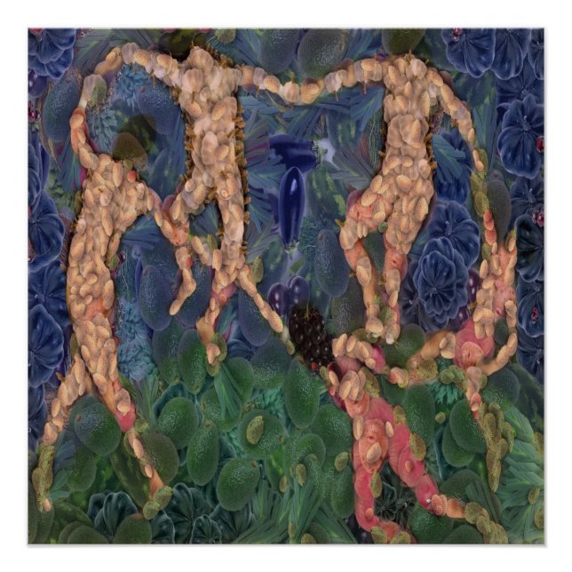 Das vegetarische Tanz Kunst-Spoke Poster (Vorderseite)