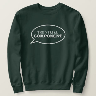 Das verbale Sweatshirt - Grün