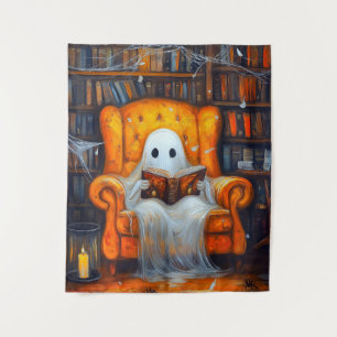 Das verborgene Geist Gemütliches Halloween-Bibli Wandteppich
