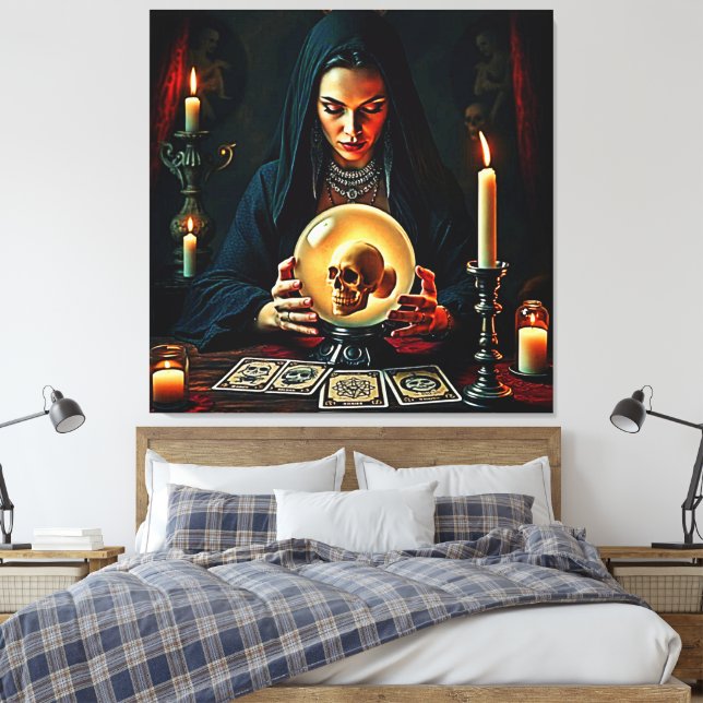 Das verbotene Geheimnisdesign der Zukunft Leinwanddruck (Insitu (Schlafzimmer))
