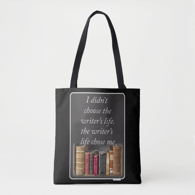 Das Verfasser-Leben-Zitat Tasche (Vorderseite)