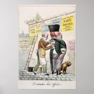 Das Vergnügen eines Bill Sticker, 1820 Poster
