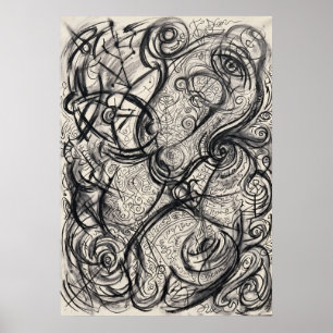 Das verknotete Gebet der Schattenlinien-Wandkunst Poster