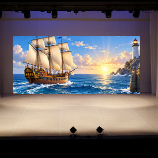 Das Verlassen des Hafens Segelschiff Nautisches Fo Banner