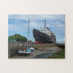 Das verlassene TSS Duke of Lancaster Schiff