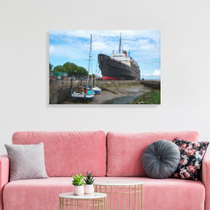 Das verlassene TSS Duke of Lancaster Schiff Leinwanddruck