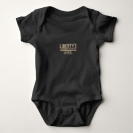 Das Vermächtnis der Freiheit lebt. Baby Jersey Str Baby Strampler