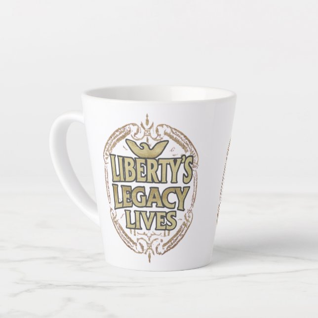 Das Vermächtnis der Freiheit lebt Milchtasse (Linke Ecke)