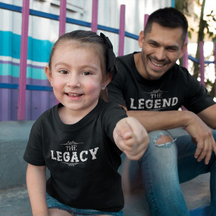 Das Vermächtnis Father's Day Mädchen Schwarz T-Shirt