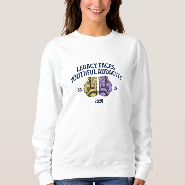 Das Vermächtnis steht vor einer jugendlichen Wagem Sweatshirt (Vorderseite)